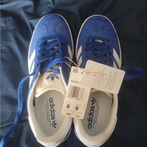Adidas Gazelle Blue Suede Sneakers